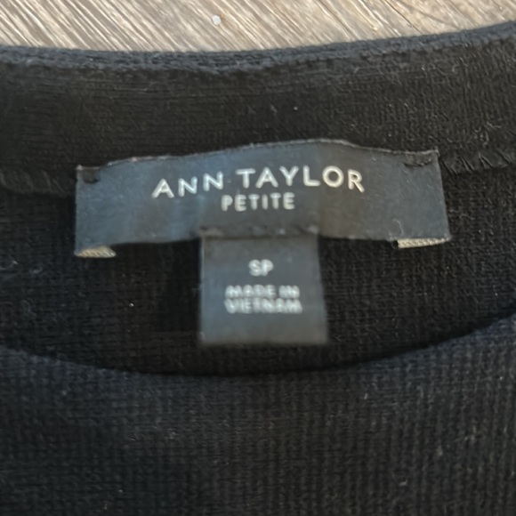 Petite Ann Taylor Black Sweater - Picture 3 of 3